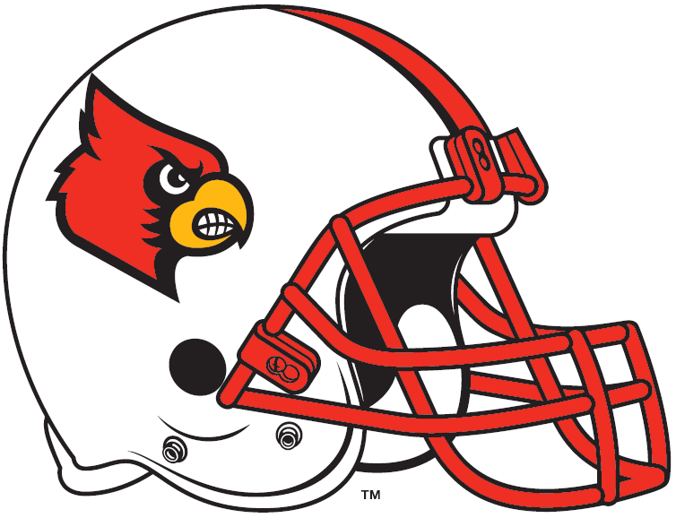 Louisville Cardinals 2007-2008 Helmet iron on paper